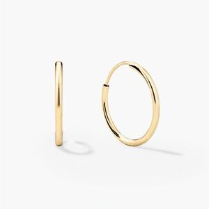Mejuri 10k yellow gold small hoops